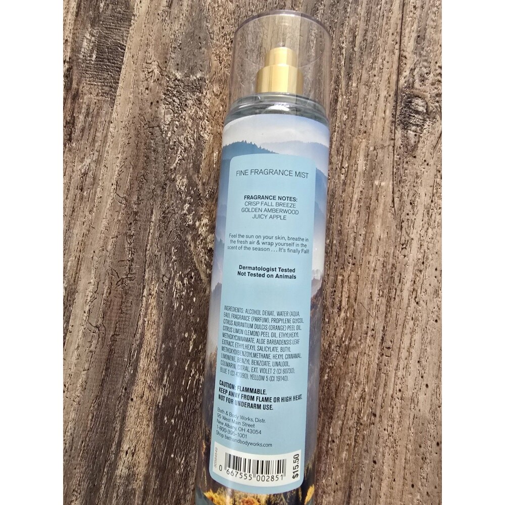 Bath & Body Works Crisp Morning Air 8 oz Body Mist Spray Fresh Clean Scent Disco - Picture 2 of 3
